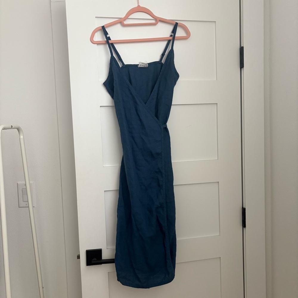 Linen Handmade Studio Eden Wrap Dress